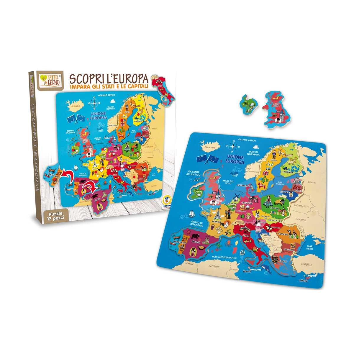 Puzzle Scopri L'Europa 17pz