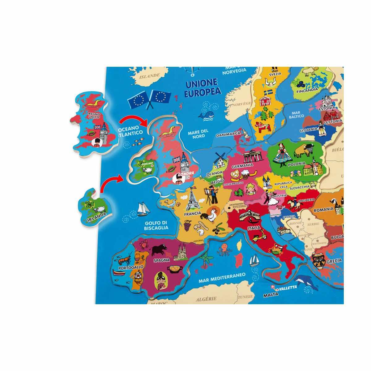 Puzzle Scopri L'Europa 17pz