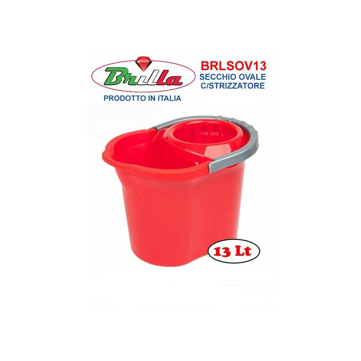 Secchio C/Strizzatore 13 Lt Brilla