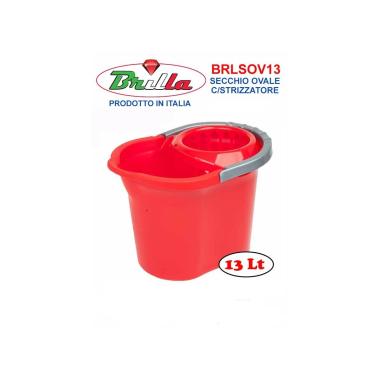 Secchio C/Strizzatore 13 Lt Brilla