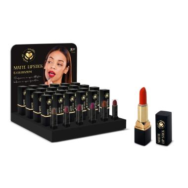 Lipstick Matte 6 colorazioni 24 pz + Tester