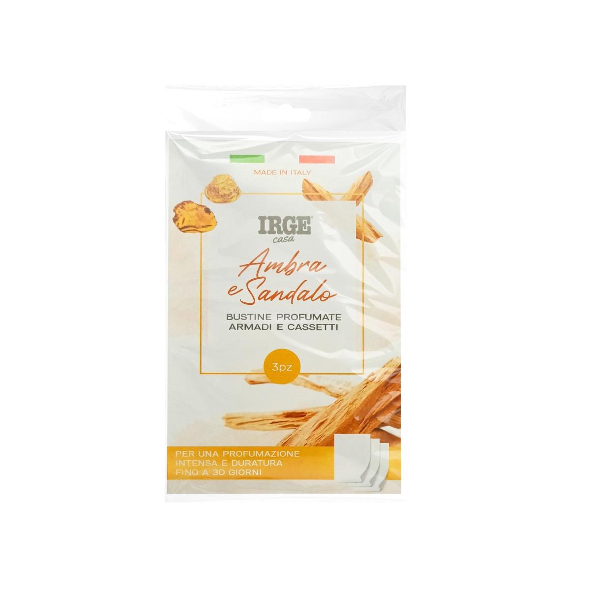 Bustine Profumate 3 pz Ambra e Sandalo