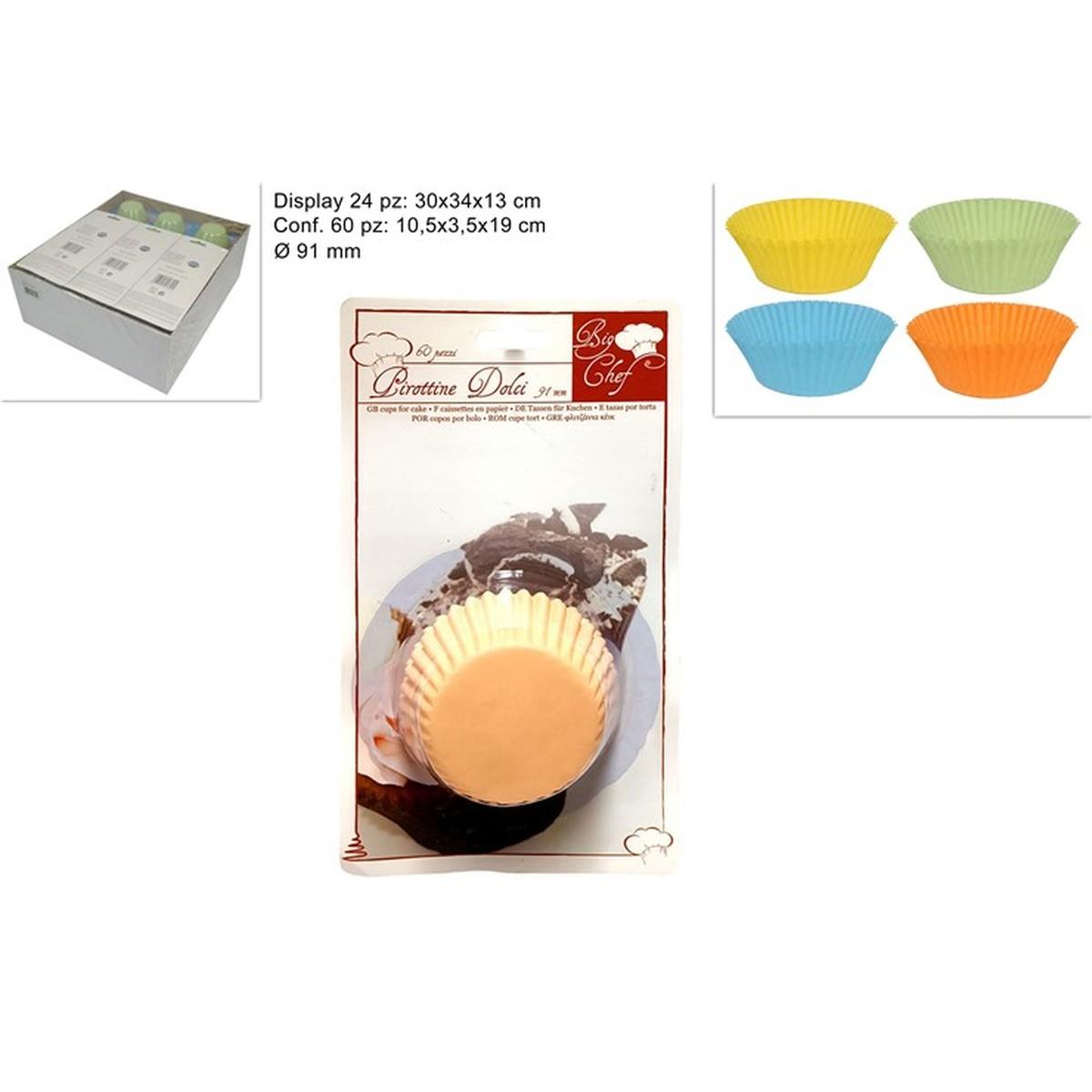 Pirottini Dolci Carta 91 mm 60pz