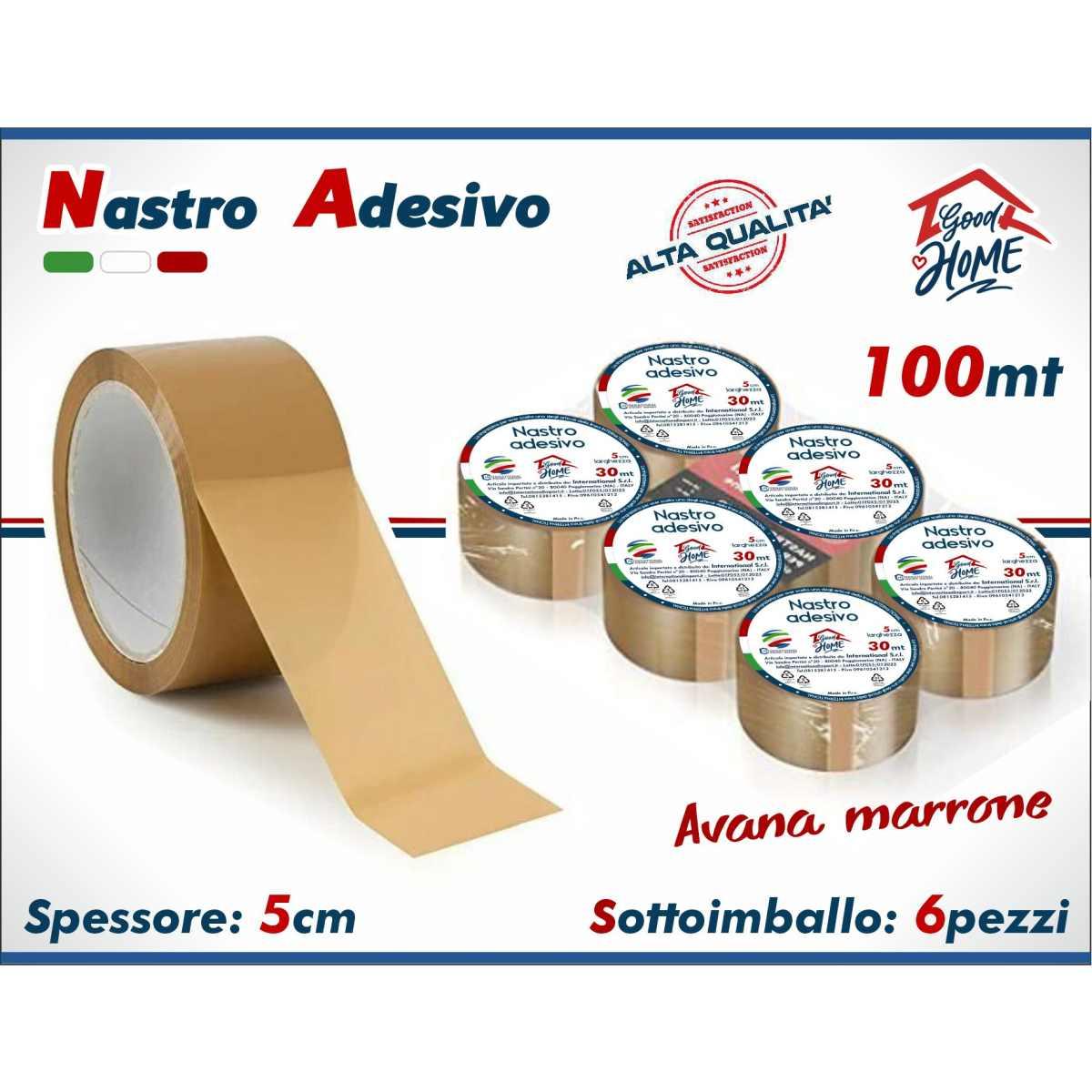 Nastro Adesivo Avana 100Mt