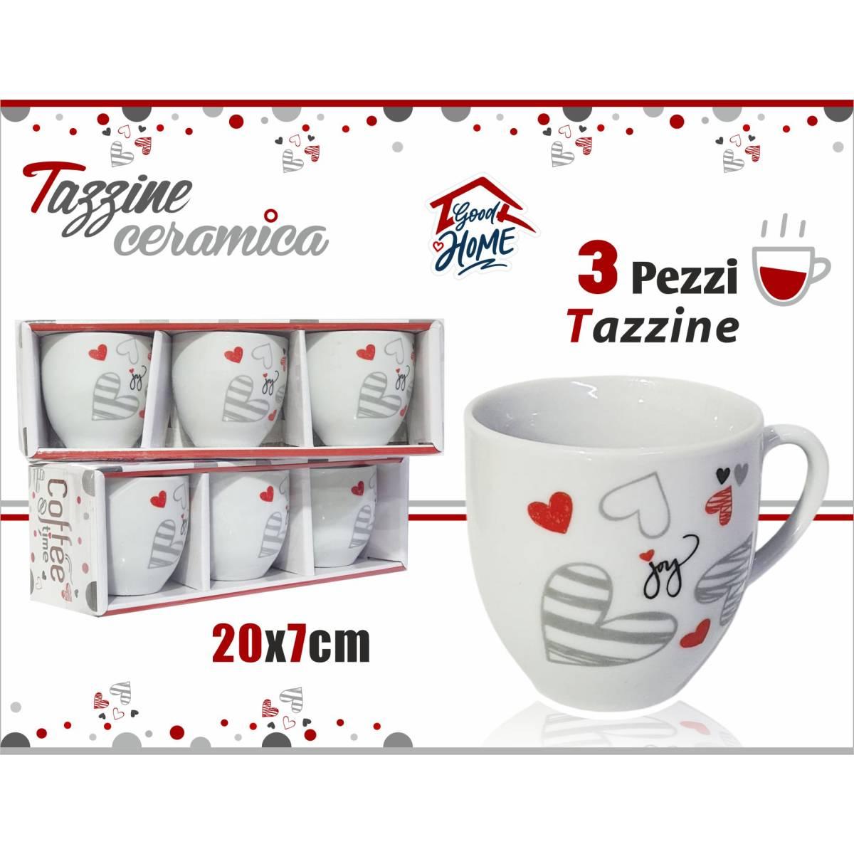 3 Tazzine Shabby