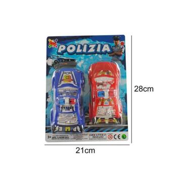Blister 2 Auto Polizia Retrocarica