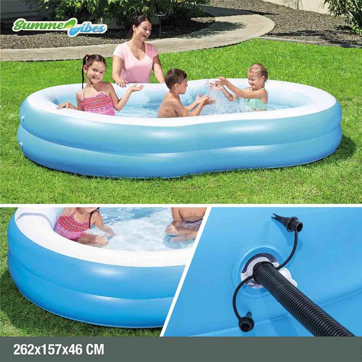 Piscina Family 8 Anelli 262*157*46