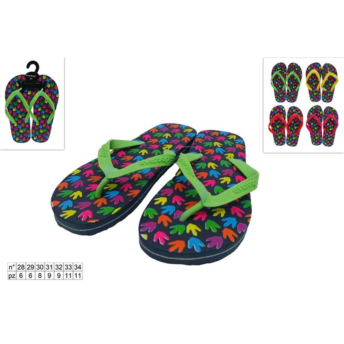 Infradito bimbi fluo 28/34