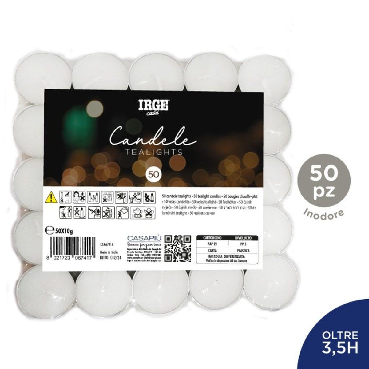 50 Tealight Bianche