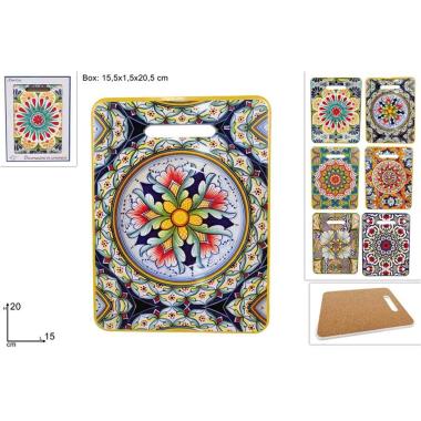 Tagliere Base Sughero 15x20 Maiolica