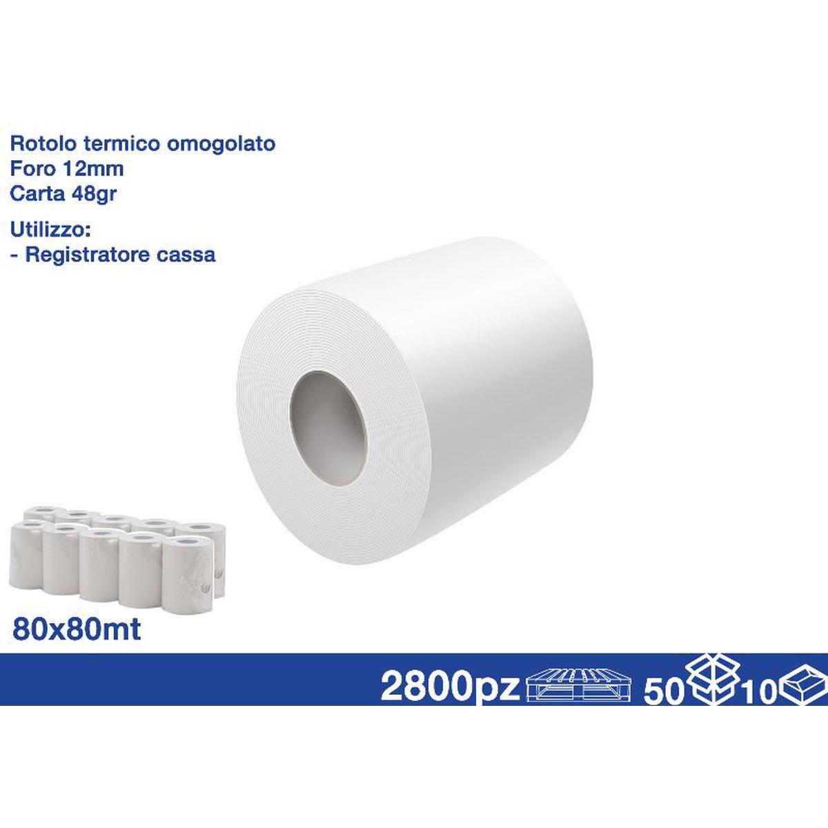 Rotolo termico omologato 80*80mt 50/10 II