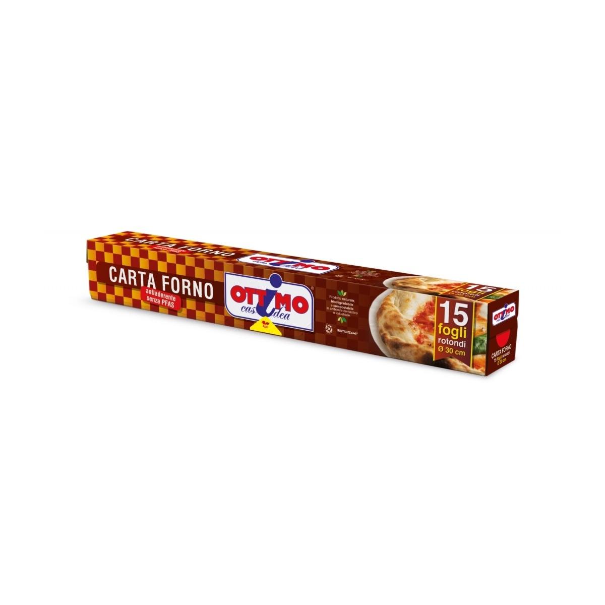 15 Fogli Circolari Carta Forno 30cm OTTIMO