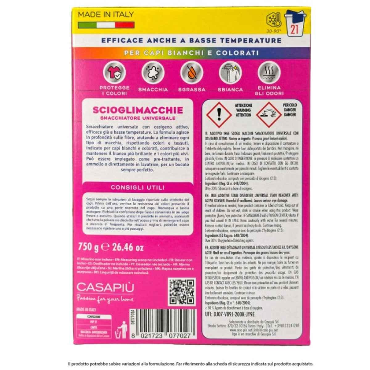 Sciogli Macchie OXY in Polvere 750Gr
