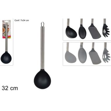 Mestolo Plastica Manico Acciaio 4Ass