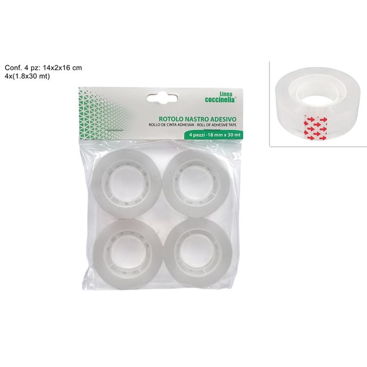 Rotoli Nastro adesivo Set 4pz
