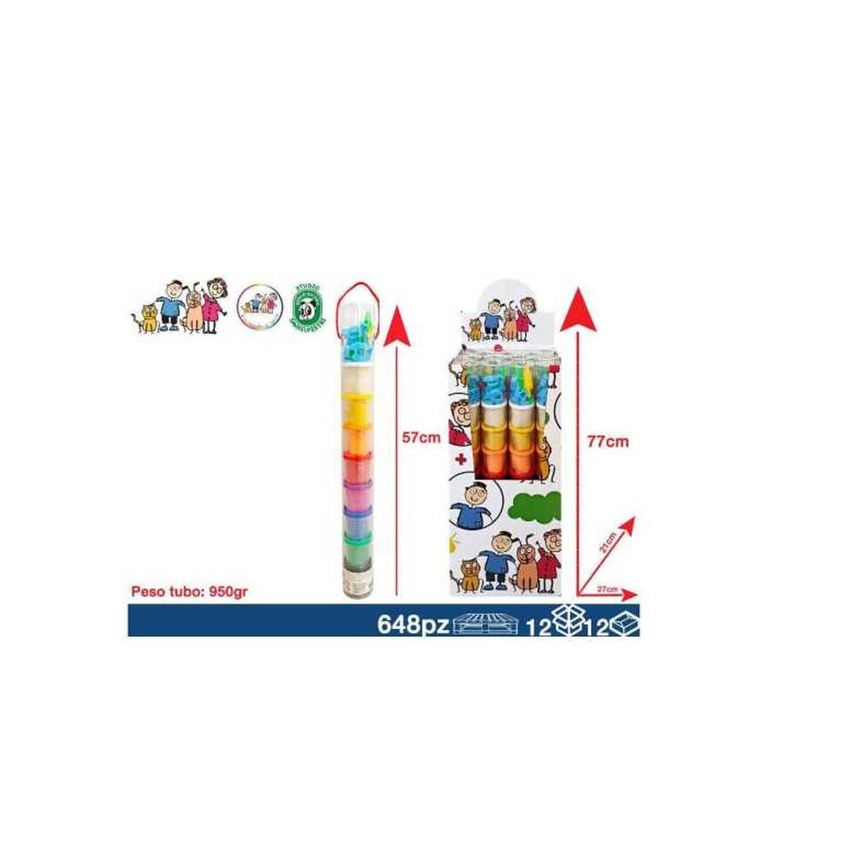 Plastilina in Barattolo 85Gr 8pz 57cm