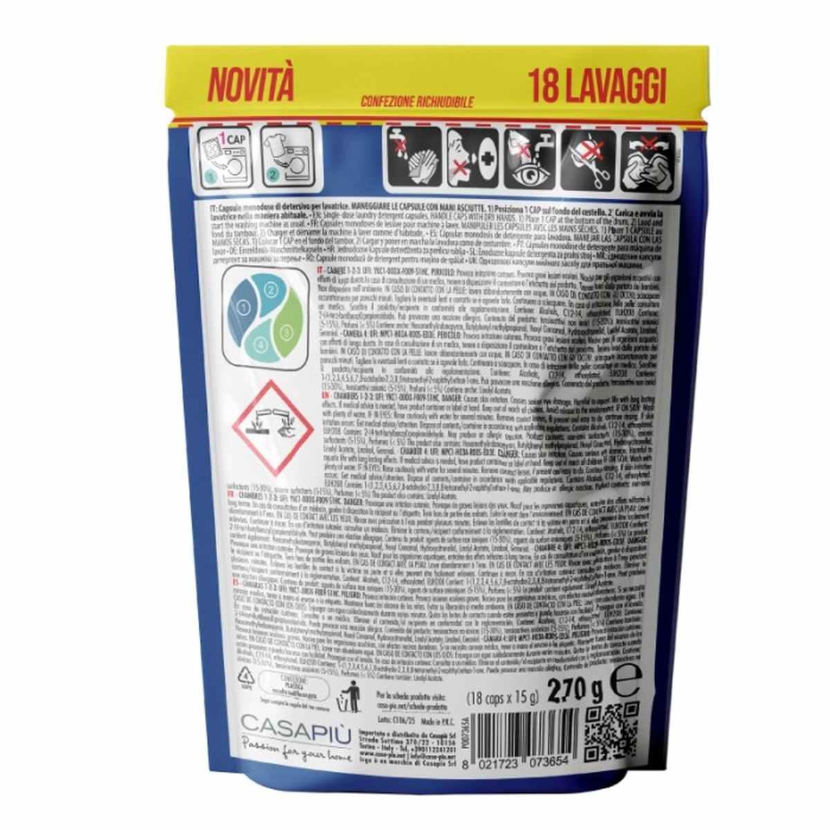 Pods Lavatrice 18pz Muschio Bianco