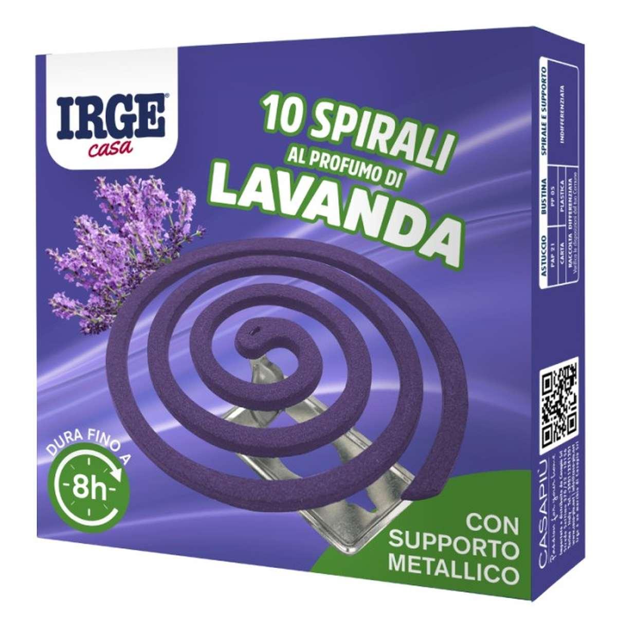 Spirale Lavanda 13gr 10pz C/Supporto