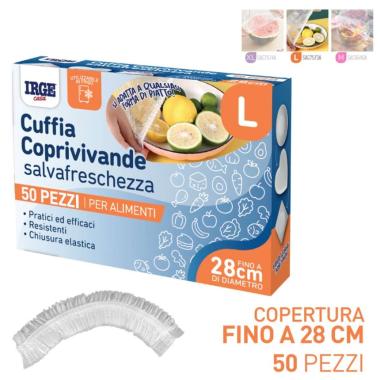 Cuffia Coprivivande 50 pz tg L