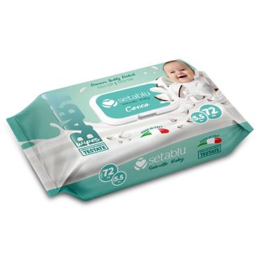 Salviettine Baby Latte Cocco 72pz