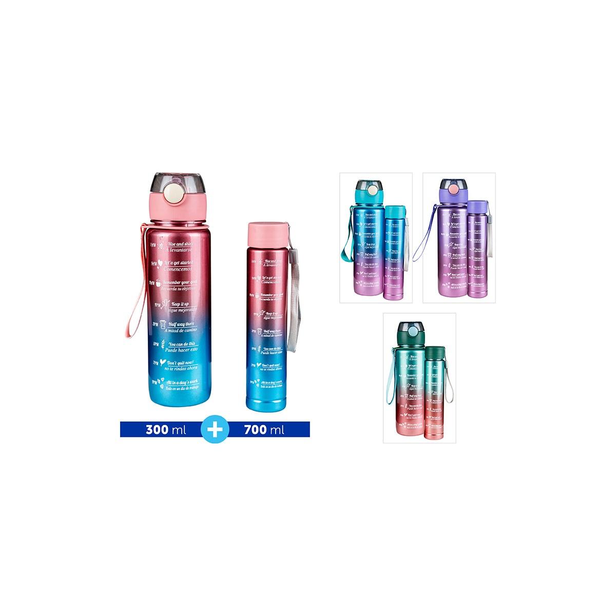 Set 2 Borracce 700+300Ml