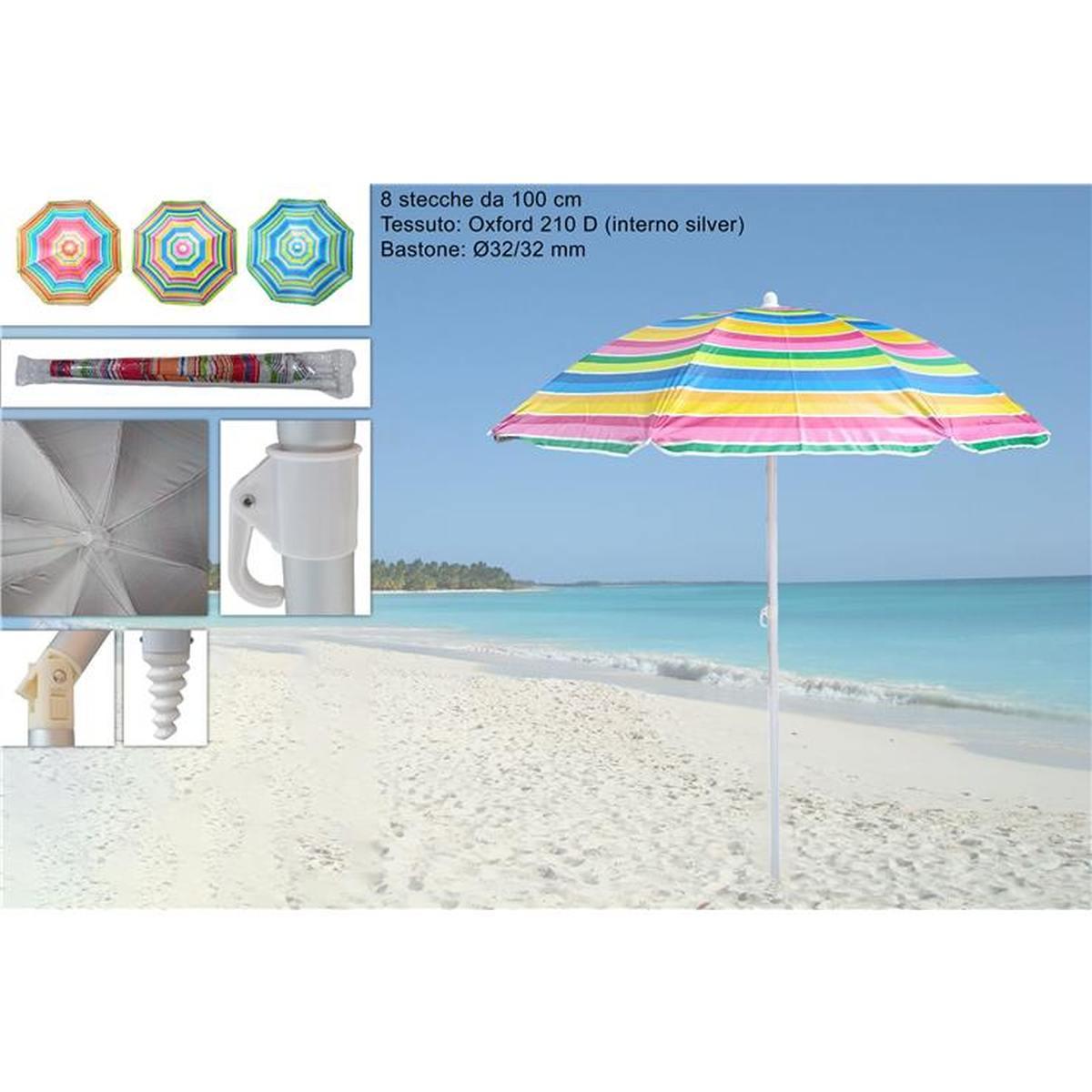 Ombrellone 100/8 32/32 Poly Interno in Silver