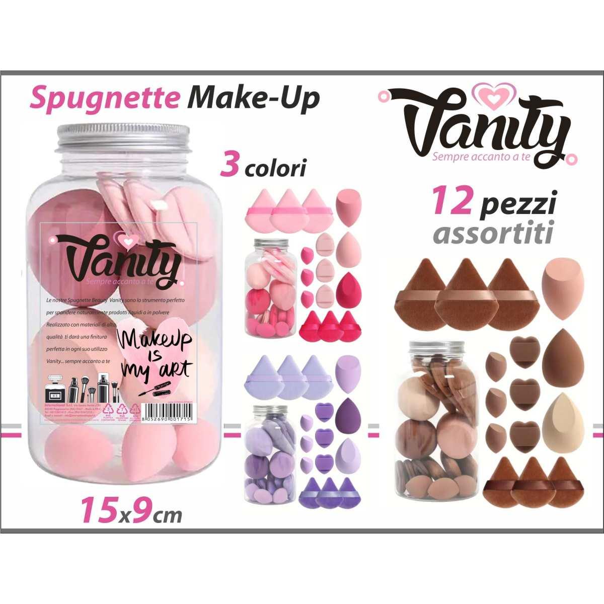 Spugnette Makeup 12pz