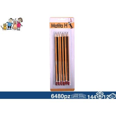 Matite 6pz H 17 cm