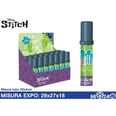 Pennarelli 6 pz tubo espositore Stitch