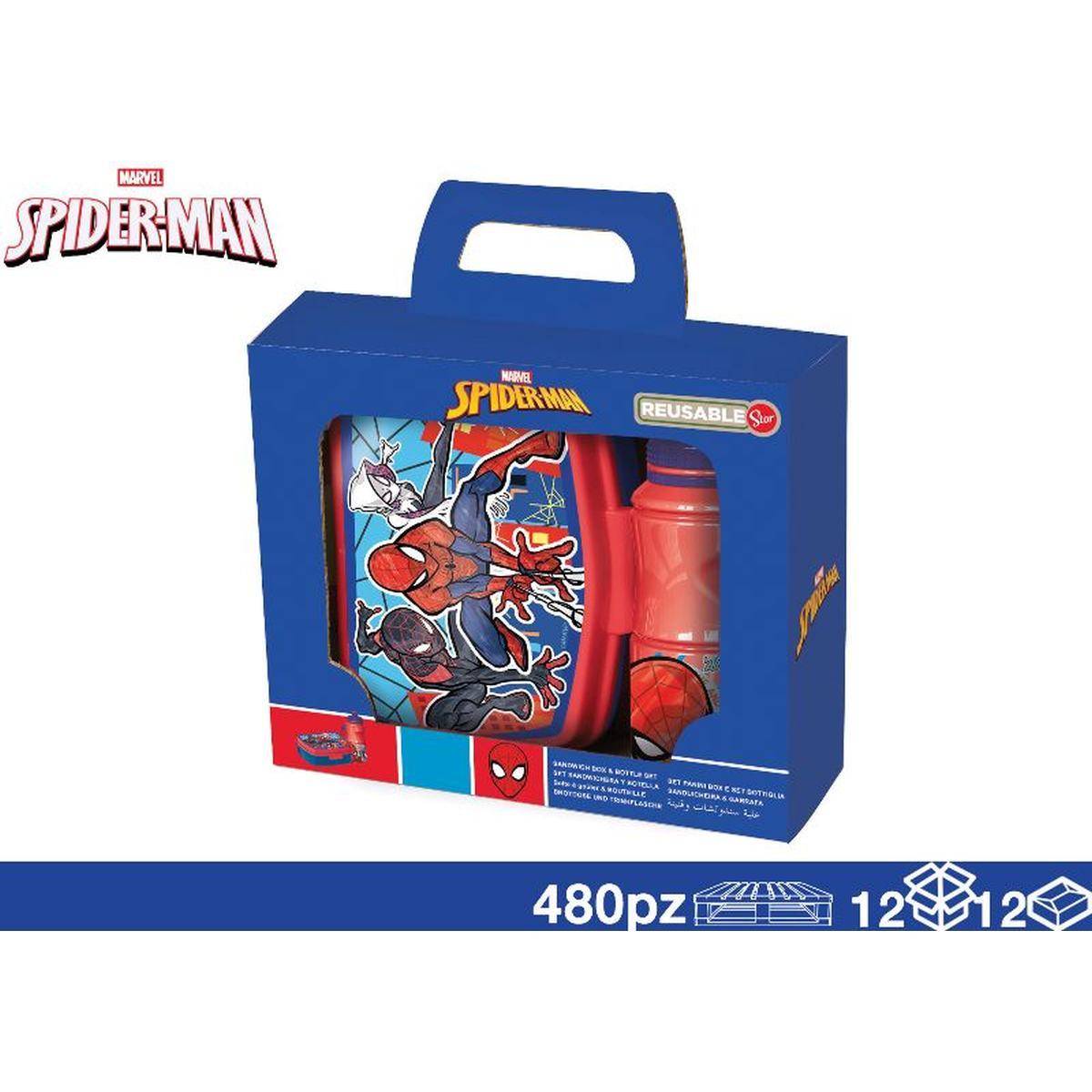 Borraccia + portapranzo Spiderman