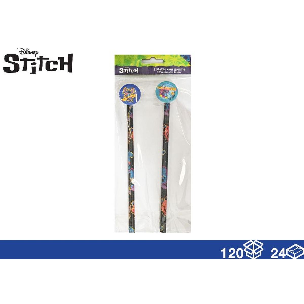 Matita con gomma 2 pz Stitch