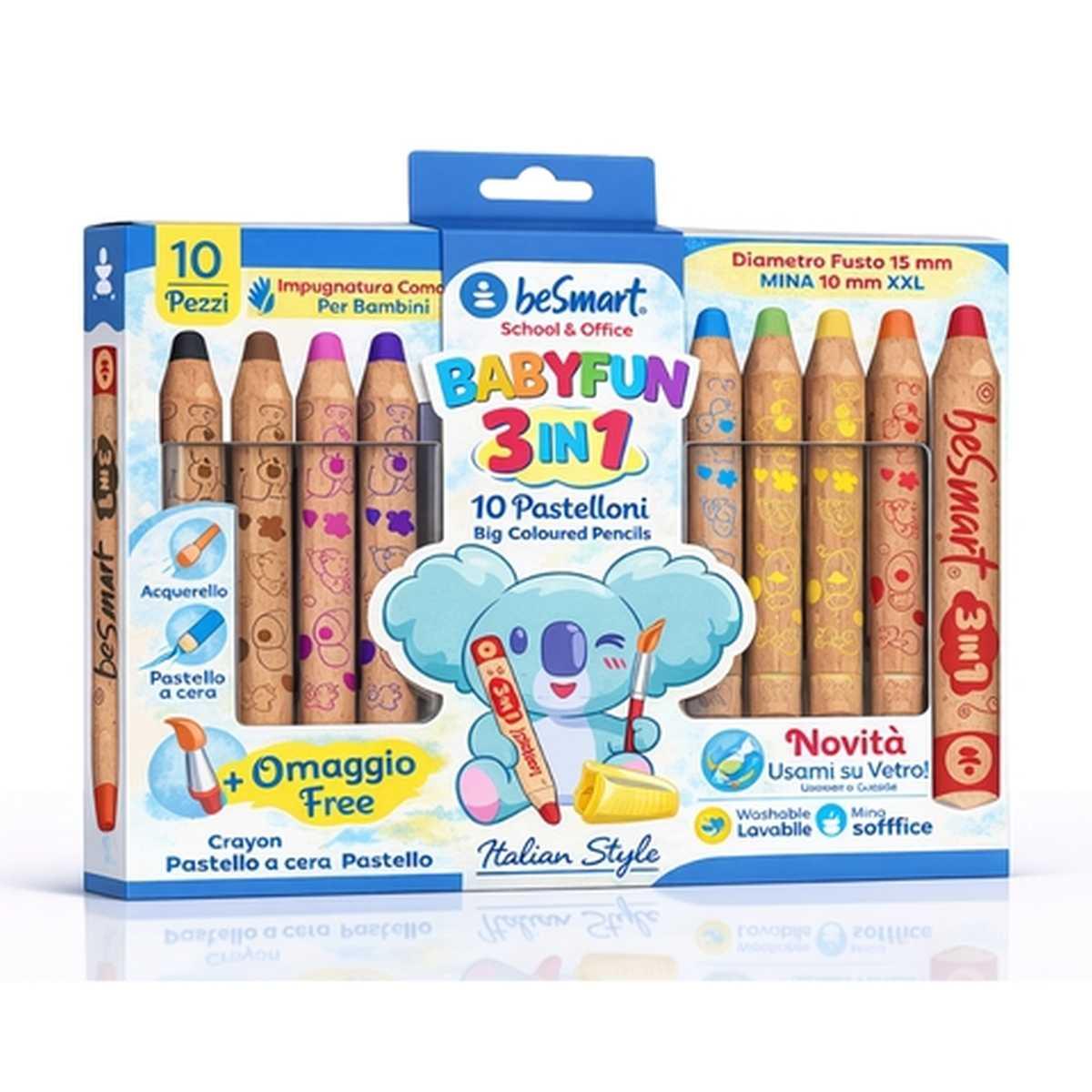 Box 10 Pastelloni Baby Fun 3 in 1