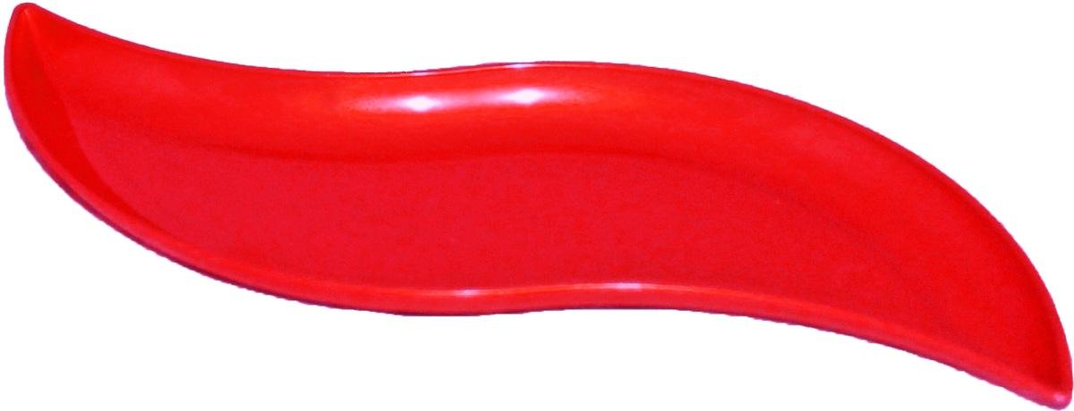 Finger Food Piattino foglia 19*6,5 cm rosso 4 pz