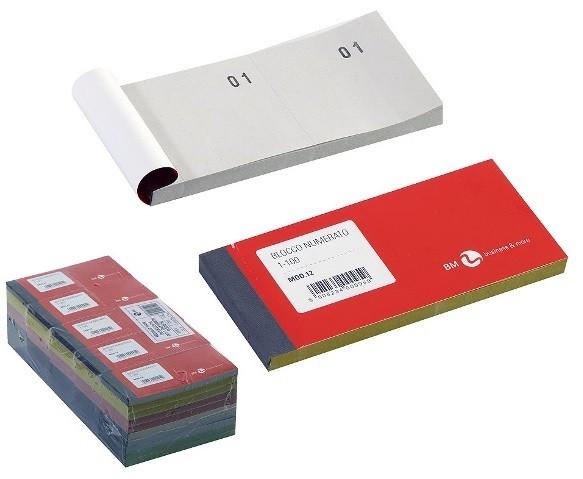 Blocchetto Numerato 1 a 100 5 colori