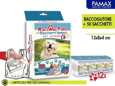 Sacchetti per animali 50pz/raccoglitore