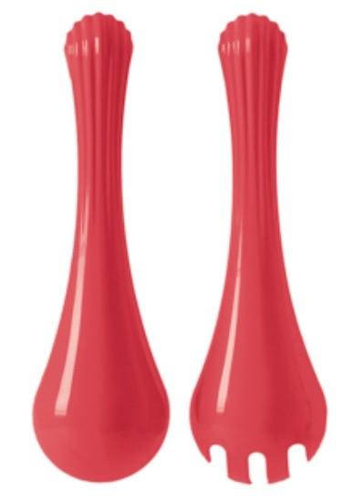 Coppia  Posate Da Servizio Bali 17 cm Fuxia
