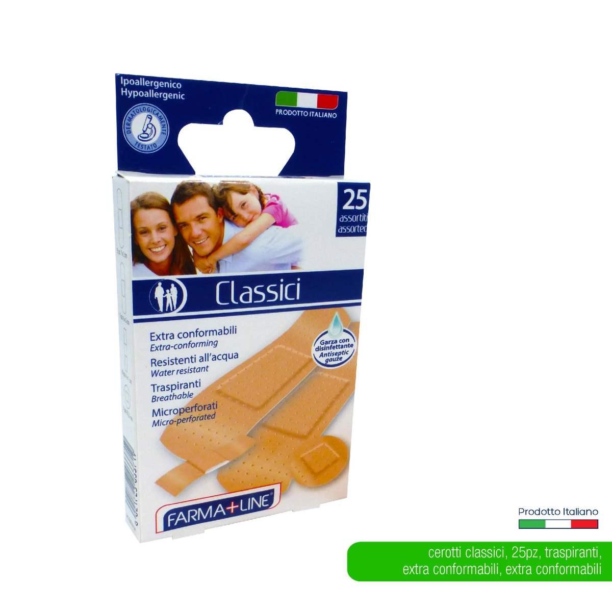 Cerotti Farmaline 25 pz Medi 4 Formati