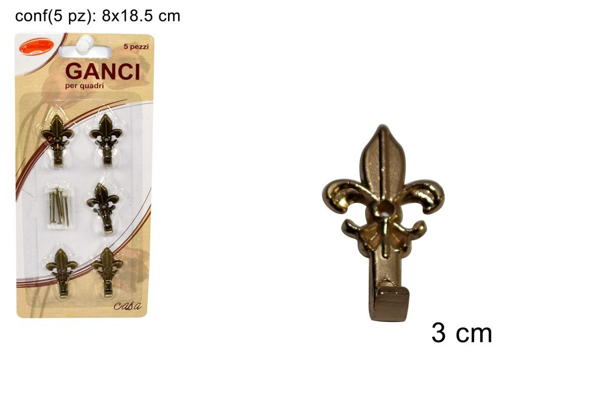 Ganci Per Quadri 5 Pz Bronzo 8034048026229